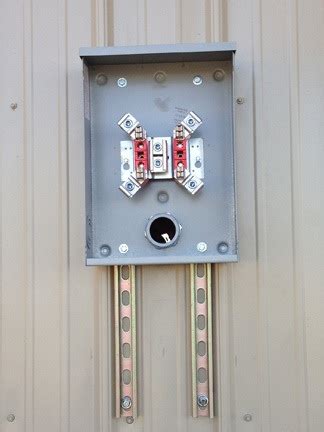 mounting electrical panels to metal